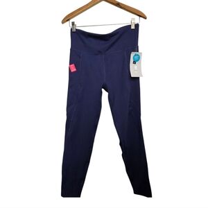Marika Dry Wik Slimming Cobalt Blue Leggings Womens Size Large NWT